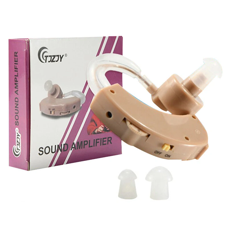 (image for) Portable Ear Mounted Amplifying Sound Amplifier Earphone Loudly Clear Sound Amplifier Single Key Operation For Elder